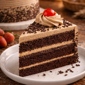 Torta Selva Negra con Crema Moka – Porción