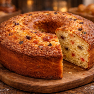 Queque Inglés de Vainilla Artesanal – Molde Circular