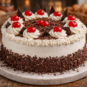 Torta (Mediana) Selva negra - Relleno de Fresa y Piña